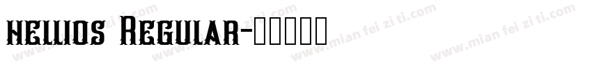hellios Regular字体转换